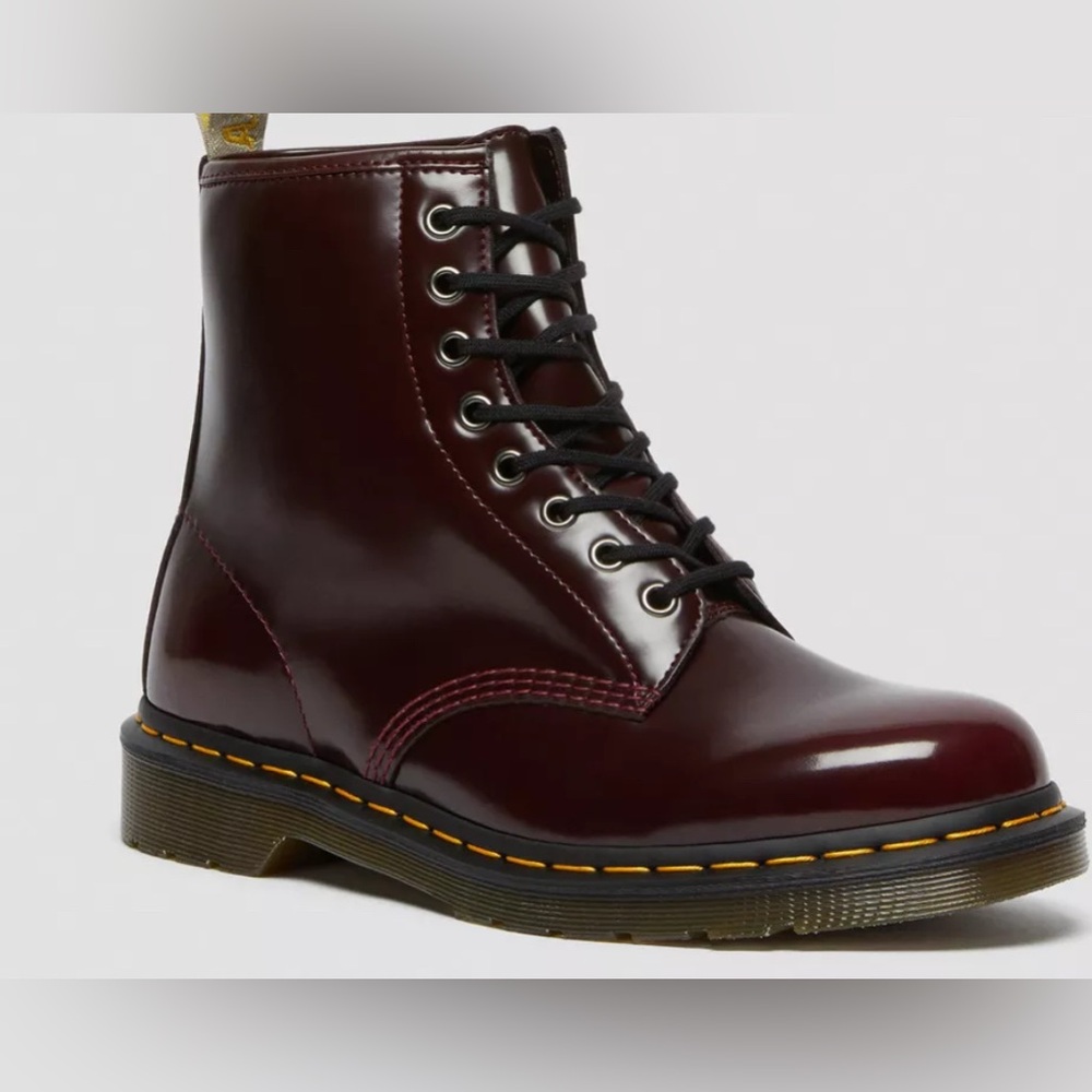 Vintage Made in England Dr. Marten 1460 8 Eye Cherry Red Boot UK 5